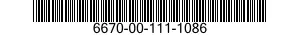 6670-00-111-1086  6670001111086 001111086