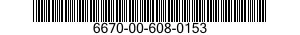 6670-00-608-0153  6670006080153 006080153