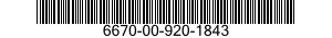 6670-00-920-1843  6670009201843 009201843