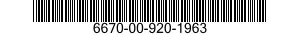 6670-00-920-1963  6670009201963 009201963