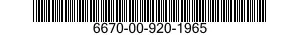 6670-00-920-1965  6670009201965 009201965