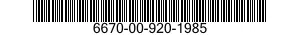 6670-00-920-1985  6670009201985 009201985