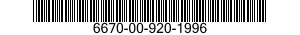 6670-00-920-1996  6670009201996 009201996