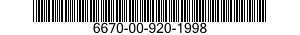 6670-00-920-1998  6670009201998 009201998