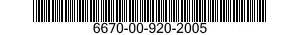 6670-00-920-2005  6670009202005 009202005