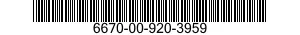 6670-00-920-3959  6670009203959 009203959