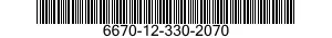 6670-12-330-2070 WEIGHT,BALANCE 6670123302070 123302070