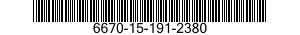 6670-15-191-2380 PESO DA 10000 GR.IN 6670151912380 151912380