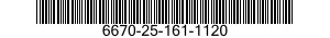 6670-25-161-1120 WEIGHT,BALANCE 6670251611120 251611120