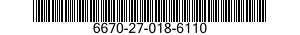 6670-27-018-6110 SCALE,WEIGHING 6670270186110 270186110