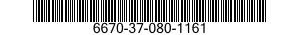 6670-37-080-1161  6670370801161 370801161