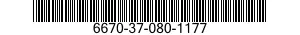 6670-37-080-1177  6670370801177 370801177