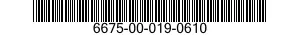 6675-00-019-0610  6675000190610 000190610