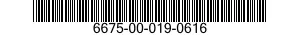 6675-00-019-0616  6675000190616 000190616