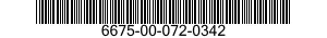 6675-00-072-0342  6675000720342 000720342