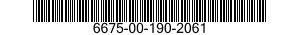 6675-00-190-2061  6675001902061 001902061