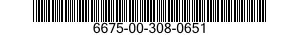 6675-00-308-0651  6675003080651 003080651