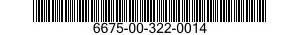 6675-00-322-0014  6675003220014 003220014