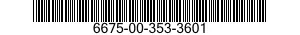 6675-00-353-3601  6675003533601 003533601