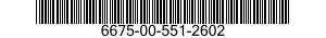6675-00-551-2602  6675005512602 005512602