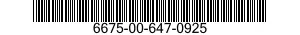 6675-00-647-0925  6675006470925 006470925