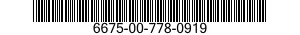 6675-00-778-0919  6675007780919 007780919