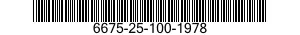 6675-25-100-1978  6675251001978 251001978