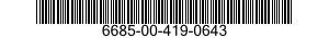 6685-00-419-0643 THERMOMETER,INDICATING,CAPILLARY TUBE AND BULB 6685004190643 004190643