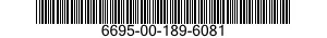 6695-00-189-6081 BEZEL,INSTRUMENT MOUNTING 6695001896081 001896081