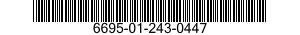 6695-01-243-0447 BEZEL,INSTRUMENT MOUNTING 6695012430447 012430447