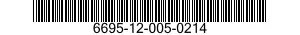6695-12-005-0214  6695120050214 120050214