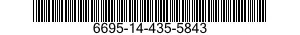 6695-14-435-5843 BEZEL,INSTRUMENT MOUNTING 6695144355843 144355843