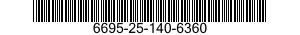 6695-25-140-6360 TRANSDUCER,MOTIONAL PICKUP 6695251406360 251406360