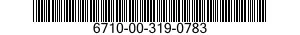 6710-00-319-0783  6710003190783 003190783