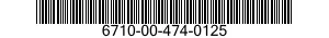6710-00-474-0125  6710004740125 004740125