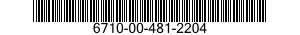 6710-00-481-2204  6710004812204 004812204