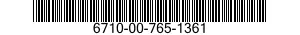 6710-00-765-1361  6710007651361 007651361