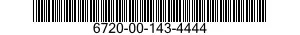 6720-00-143-4444  6720001434444 001434444