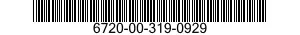 6720-00-319-0929  6720003190929 003190929