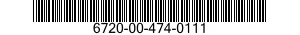 6720-00-474-0111  6720004740111 004740111