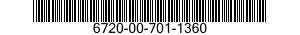 6720-00-701-1360  6720007011360 007011360