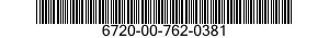 6720-00-762-0381  6720007620381 007620381