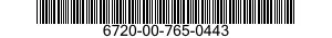 6720-00-765-0443  6720007650443 007650443