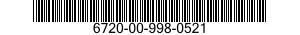 6720-00-998-0521  6720009980521 009980521