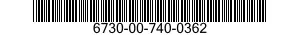 6730-00-740-0362  6730007400362 007400362