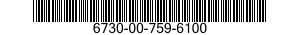 6730-00-759-6100  6730007596100 007596100