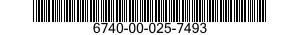 6740-00-025-7493  6740000257493 000257493