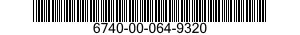 6740-00-064-9320  6740000649320 000649320