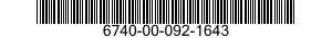 6740-00-092-1643  6740000921643 000921643