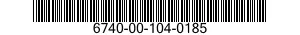 6740-00-104-0185  6740001040185 001040185